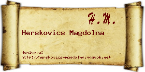 Herskovics Magdolna névjegykártya